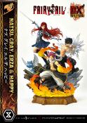 Fairy Tail statuette PVC 1/7 Natsu, Gray, Erza, Happy Deluxe Bonus Version 57 cm | PRIME 1 STUDIO 