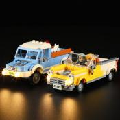 Lumibricks Road Trip Night Glow Drive-In Set Construction LED 1760 pcs 35cm