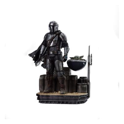 Star Wars The Mandalorian statuette 1/10 Art Scale Din Djarin and Din Grogu 21 cm | IRON STUDIOS
