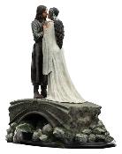 Aragorn & Arwen Statuette Résine 24cm Weta Workshop Le Seigneur des Anneaux - Roi Elessar & Reine des Elfes
