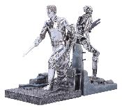 TERMINATOR 2 Serre-livres T-1000 vs T-800 19cm Nemesis Now