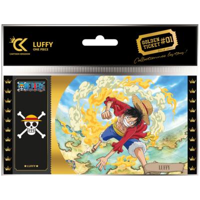 Monkey D. Luffy Black / Golden Ticket One Piece Collection | Cartoon Kingdom