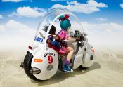 Dragon Ball Véhicule avec figurine S.H. Figuarts Bulma's Motorcycle Hoipoi Capsule No. 9 17 cm | BANDAI