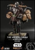 Star Wars The Mandalorian pack 2 figurines 1/6 The Mandalorian & Grogu Deluxe Version 30 cm | HOT TOYS