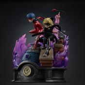 Miraculous statuette 1/10 Deluxe Art Scale Lady Bug and Cat Noir Signed Edition 23 cm | IRON STUDIOS