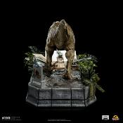 Jurassic Park statuette 1/20 Demi Art Scale T-Rex attacks Donald Gennaro 30 cm | IRON STUDIOS