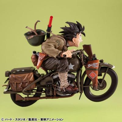 Dragonball Z 05 Desktop Real McCoy diorama PVC Son Goku & Bike 18 cm | MEGAHOUSE