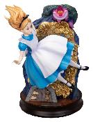 Disney Alice au Pays des Merveilles & Chat du Cheshire Master Craft 40cm Statue Beast Kingdom Cadre Doré