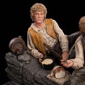 Le Seigneur des Anneaux Statue Merry et Pippin Isengard 12cm Weta Workshop
