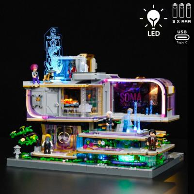 Lumibricks Cyberpunk Neoncity set a construire Neon Elite Lounge 2167 pieces 32 cm | LUMIBRICKS