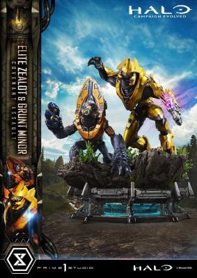 Halo statuette Ultimate Premium Masterline Elite Zealot & Grunt Minor Covenant Assault Bonus Version 1/4 81 cm | PRIME 1 STUDIO