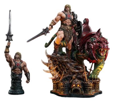 He-Man & Battle Cat ULTIMATE 1/4 – Statue Résine 86 cm | Masters of the Universe | Prime 1 Studio