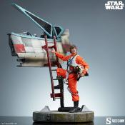 Star Wars statuette Premium Format Luke Skywalker & X-Wing: Red Five, Standing By 76 cm | SIDESHOW