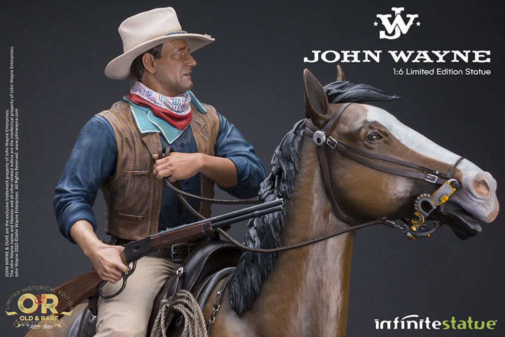 JOHN WAYNE ON HORSE OLD&RARE 1/6 RESIN S