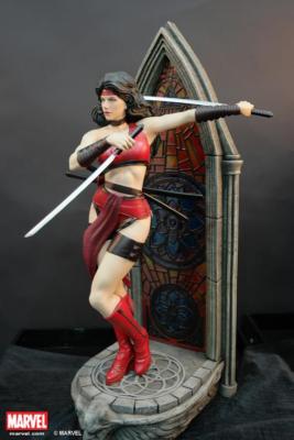 XM Studios Elektra 1/4 Statue 63cm Marvel Daredevil Premium Collectibles Elektra Natchios Sai Katanas Assassin Cold Cast Porcelain ES700