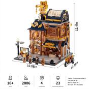 Lumibricks Steampunk World Mechanical Workshop Set Construction LED 2006 pcs 32cm