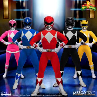 Mighty Morphin Power Rangers figurines 1/12 Fantastic Four Deluxe Steel Box Set 16 - 17 cm | MEZCO