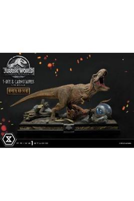 Jurassic World: Fallen Kingdom statuette 1/15 T-Rex & Carnotaurus Deluxe Version 90 cm | PRIME 1 STUDIO