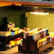 Lumibricks Street Fusion Record Store Set Construction LED 1980 pcs 36cm