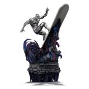 Marvel Comics statuette Infinity Gauntlet Diorama 1/10 Art Scale Silver Surfer Deluxe 36 cm | IRON STUDIOS