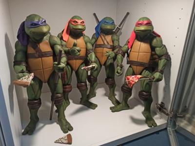 LOT DE 4 TEENAGES MUTANT NINJA TURTLES 1/4 SCALE 42cm | NECA