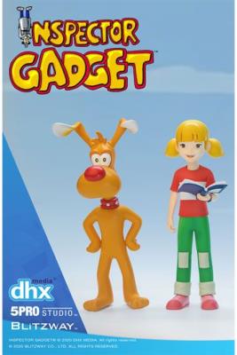 Inspecteur Gadget pack 2 figurines 1/12 Brain & Penny 11 cm | Bitzway