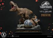 Jurassic World: Fallen Kingdom statuette 1/15 T-Rex & Carnotaurus Deluxe Version 90 cm | PRIME 1 STUDIO