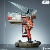 Star Wars statuette Premium Format Luke Skywalker & X-Wing: Red Five, Standing By 76 cm | SIDESHOW