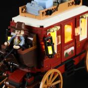 Lumibricks The Old West Treasure Stagecoach Set Construction LED 307 pcs 26cm