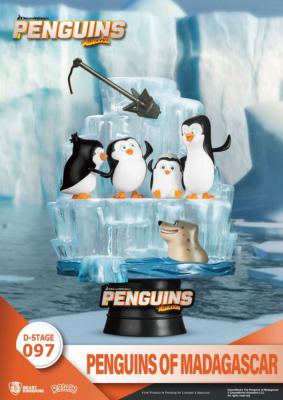 Les Pingouins de Madagascar diorama PVC D-Stage Skipper, Kowalski, Private & Rico 14 cm | Beast Kingdom