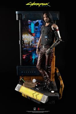 Statuette Johnny Silverhand du jeu vidéo Cyberpunk 2077. | purearts