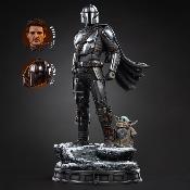 Iron Studios statuette 1/4 Legacy Replica Mandalorian and Grogu 57 cm