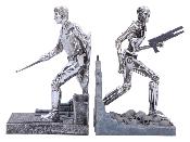 TERMINATOR 2 Serre-livres T-1000 vs T-800 19cm Nemesis Now