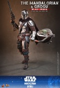 Star Wars: The Mandalorian & Grogu Movie Masterpiece figurine 1/6 The Mandalorian and Grogu (Deluxe Version) 31 cm I Hot Toys 