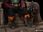Star Wars The Mandalorian statuette 1/10  Art Scale Boba Fett on Throne 18 cm | IRON STUDIOS