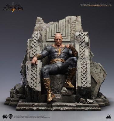 Black Adam On Throne 1/4  53 cm statuette | Queen Studios