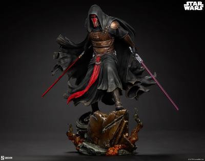Star Wars Darth Revan Premium Format Mixed Media 1/4 Statue 58cm Sith KOTOR Sideshow Sabres Laser Rouge Violet Mandalorian Cruiser