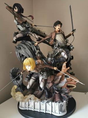Eren, Mikasa & Armin 1/4 Attack on Titan Ultimate Premium Masterline 72cm Prime 1 Studio | DÉPÔT-VENTE Édition Limitée 80 exemplaires Monde