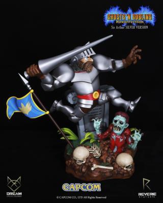 Sir Arthur - ARMOR SILVER VERSION 1/6 Ghost And Goblins Resurrection  Statue Ghost'N'Goblins Capcom |  Dream Figures