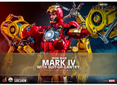 Iron Man 2 Figurine 1/6 Iron Man Mark IV with Suit-Up Gantry 32cm | Hot Toys