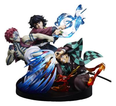 Demon Slayer: Kimetsu no Yaiba statuette PVC Tanjiro Kamado & Giyu Tomioka & Akaza 13 cm | ANIPLEX