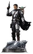 Star Wars statuette The Mandalorian and Grogu Art Scale 1/10 25 cm | Iron Studios