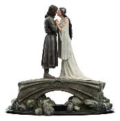 Aragorn & Arwen Statuette Résine 24cm Weta Workshop Le Seigneur des Anneaux - Roi Elessar & Reine des Elfes
