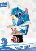 Disney Summer Series diorama PVC D-Stage Stitch Surf 15 cm | BEAST KINGDOM