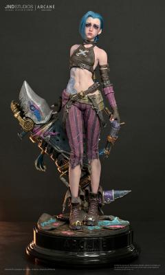 Jinx 1/3 Statue Résine – Arcane / League of Legends | JND Studios
