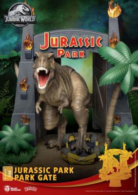 Jurassic Park diorama PVC D-Stage Park Gate 15 cm |Beast Kingdom