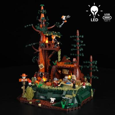 Lumibricks Old West Sequoia Bandit Camp Set Construction LED 1183 pcs 29cm