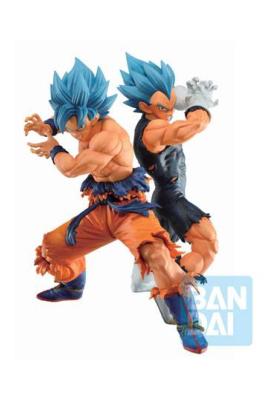 Dragon Ball Super statuettes PVC Ichibansho SSGSS Son Goku & SSGSS Vegeta (VS Omnibus Super) 20-21 | BANDAI