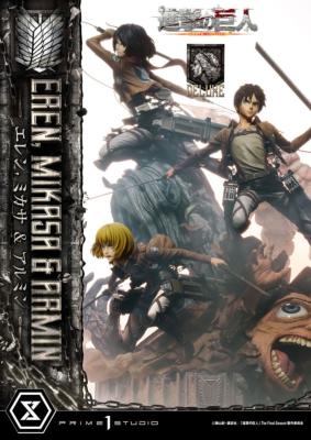 Eren, Mikasa, & Armin 72 cm 1/4 DELUXE BONUS VERSION  Attack on Titan Ultimate Premium Masterline statuette  | Prime 1 Studio