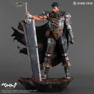 Berserk - Statuette Résine 1/6 Guts (Devant l’Église) 38 cm | Kitsune Statue